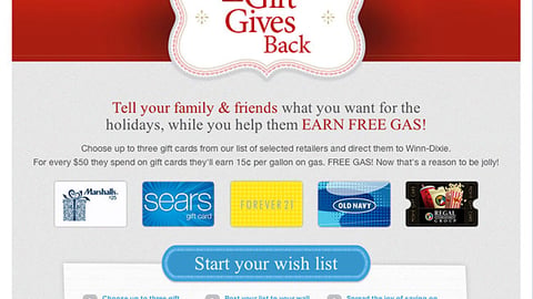 Winn-Dixie 'My Gift Gives Back' Facebook Page