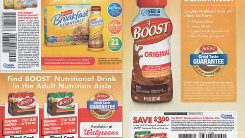 Boost 'Great Taste Guarantee' FSI