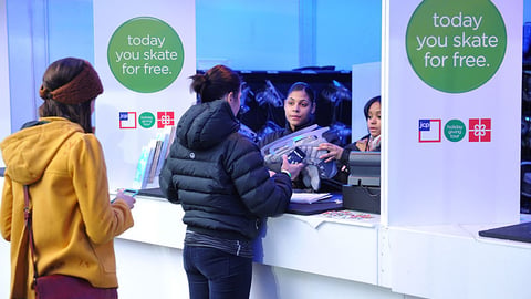 JCPenney 'Today You Skate For Free' Signs