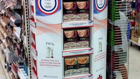 Olay Olympics Endcap Display