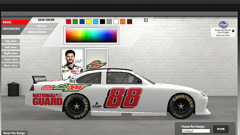 Mountain Dew Kroger 'Paint the 88' Design Page