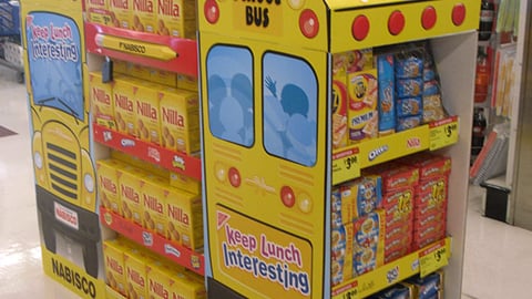 Nabisco 'Keep Lunch Interesting' Floorstands