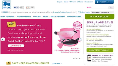 Food Lion P&G 'Pink Cookware' Carousel Ad