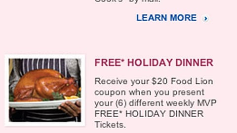 Food Lion 'Pink Cookware' Email Ad