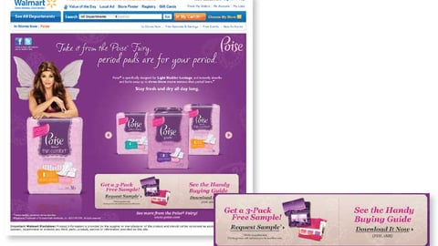 Poise Walmart.com Brand Page