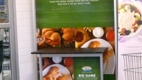 Publix 'Big Game Event Planning Center' Stanchion