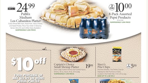 Publix PepsiCo Platter Incentive Feature