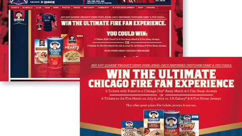 Quaker Oats Jewel-Osco Soccer Microsite