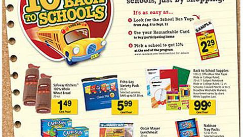 Randalls '10% Goes Back' Feature