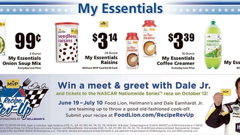 Food Lion Hellmann's 'Recipe Rev-Up' Feature