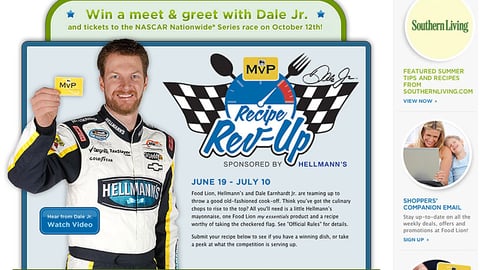 Food Lion Hellmann's 'Recipe Rev-Up' Microsite
