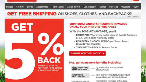 Sports Authority 'The League' Carousel Ad