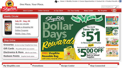 ShopRite 'Dollar Days' Carousel Ad