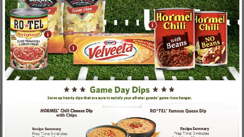 Sam's Club 'Game Day Dips' Recipe Page