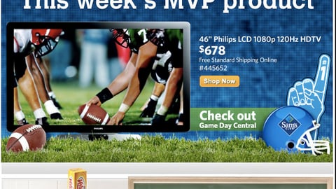 Sam's Club 'Game Day Central' Email