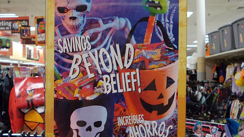 Kmart 'Savings Beyond Belief' Rack Sign