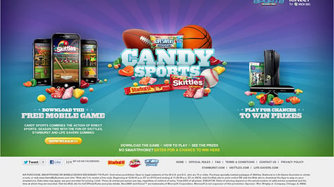 Wrigley 'Candy Sports' Website