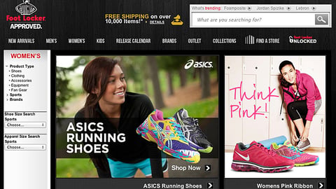 Foot Locker 'Think Pink' Display Ad