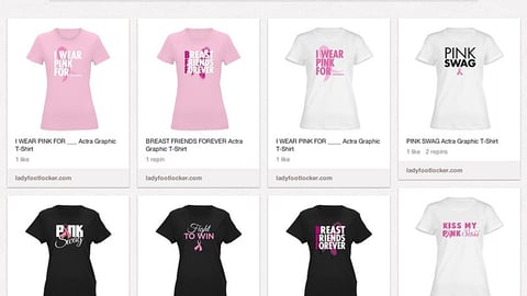 Lady Foot Locker 'Pink Sass' Pinterest Board