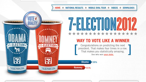 7-Eleven '7-Election' Landing Page