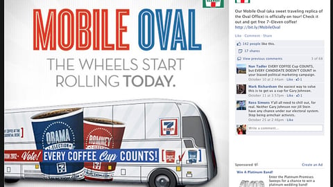 7-Eleven 'Mobile Oval' Facebook Update