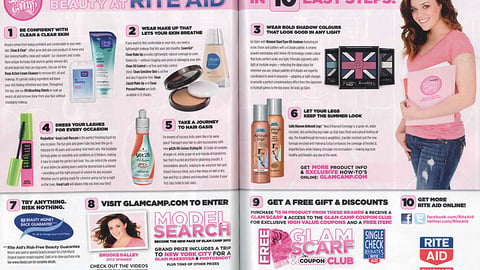 Rite Aid 'Glam Camp' Print Ad