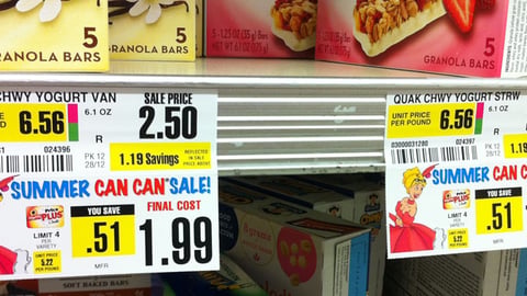 ShopRite 'Summer Can Can Sale' Price Labels
