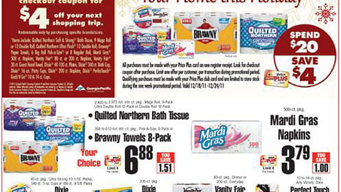 ShopRite Georgia-Pacific Holiday Incentive Feature