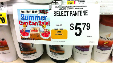 ShopRite 'Summer Can Can Sale' Shelf Sign