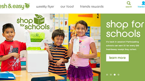 Fresh & Easy 'Shop for Schools' Carousel Ad