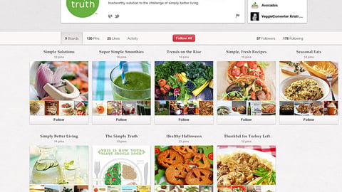 Kroger 'Simple Truth' Pinterest Page