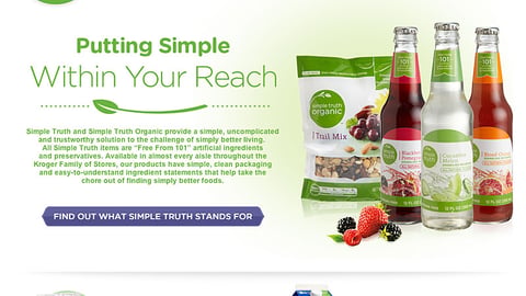 Kroger 'Simple Truth' Home Page