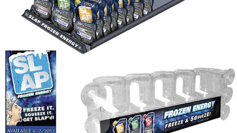Slap Energy Drink Freezer Displays