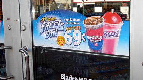 Speedway 'Get Your Freeze On' Door Cling