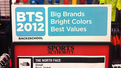 Sports Authority 'BTS 2012' Frame Topper
