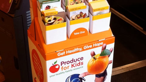 Stop & Shop Produce for Kids Recipe Floorstand