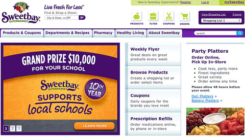 'Sweetbay Supports Schools' Carousel Ad