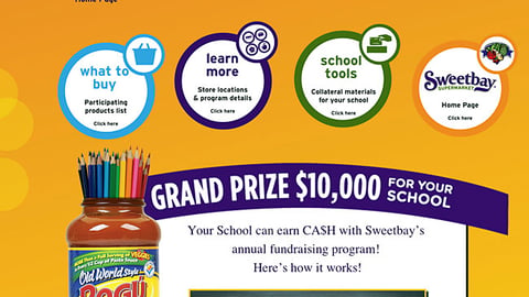 'Sweetbay Supports Schools' Home Page