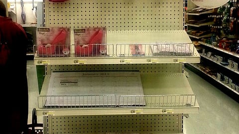 Target Pink Office Supply Endcap