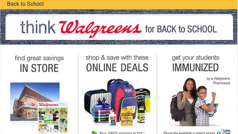 Walgreens Back-to-School Microsite