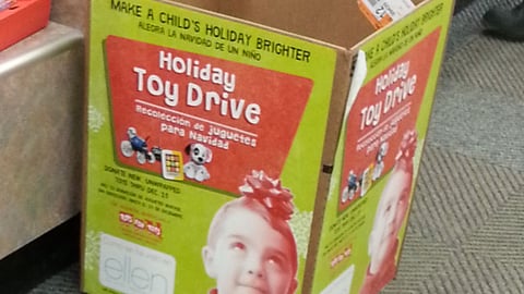 Walgreens 'Holiday Toy Drive' Dump Bin