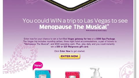 Poise Walgreens 'Vegas' Facebook Sweeps
