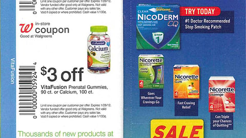 GlaxoSmithKline Walgreens Coupon Book Ad