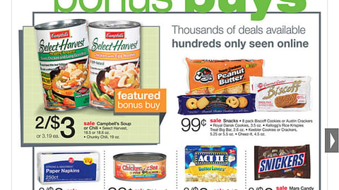 Walgreens 'Bonus Buys' Microsite