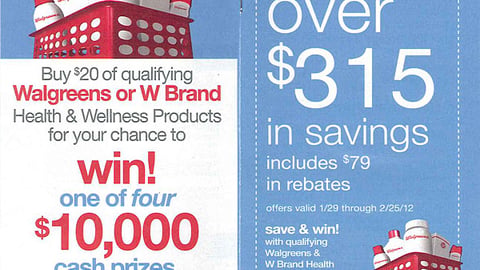 Walgreens February 2012 Coupon Book Cover
