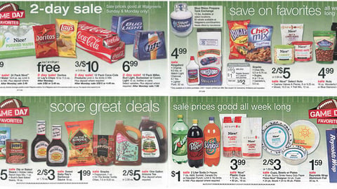 Walgreens 'Game Day Favorites' Circular Wrap