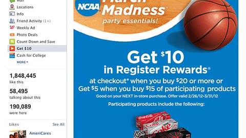 Walgreens 'March Madness' Facebook Promotion