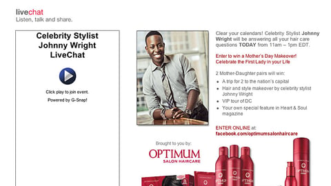 Walgreens Celebrity Stylist 'LiveChat' Microsite