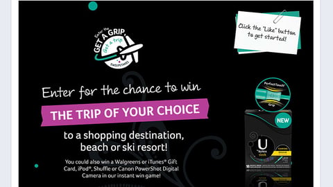 Walgreens U by Kotex 'Get a Grip' Facebook Promotion