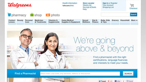 Walgreens 'Find a Pharmacist' Microsite